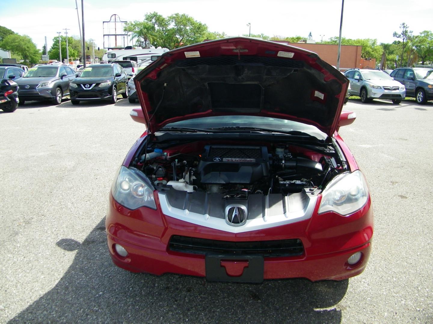 2008 Red /Gray Acura RDX 5-Spd AT (5J8TB18228A) with an 2.3L L4 DOHC 16V engine, 5-Speed Automatic Overdrive transmission, located at 4000 Bee Ridge Road, Sarasota, FL, 34233, (941) 926-0300, 27.298664, -82.489151 - Photo#8